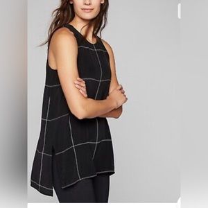 Athleta CYA silk windowpane tank - XS